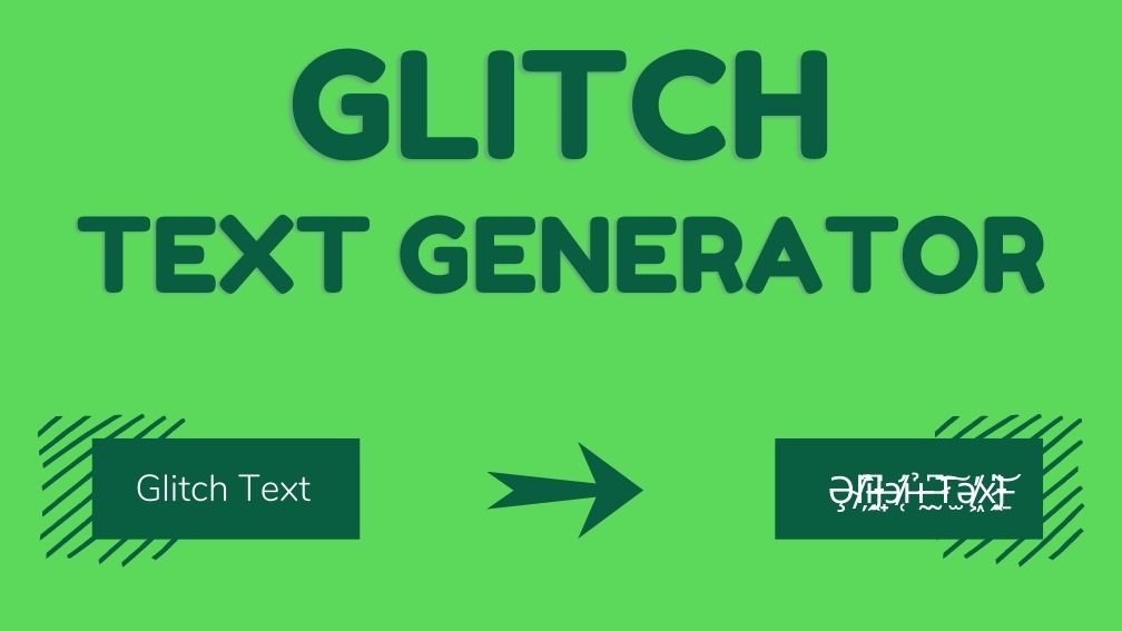 Create a glitch text effect online free