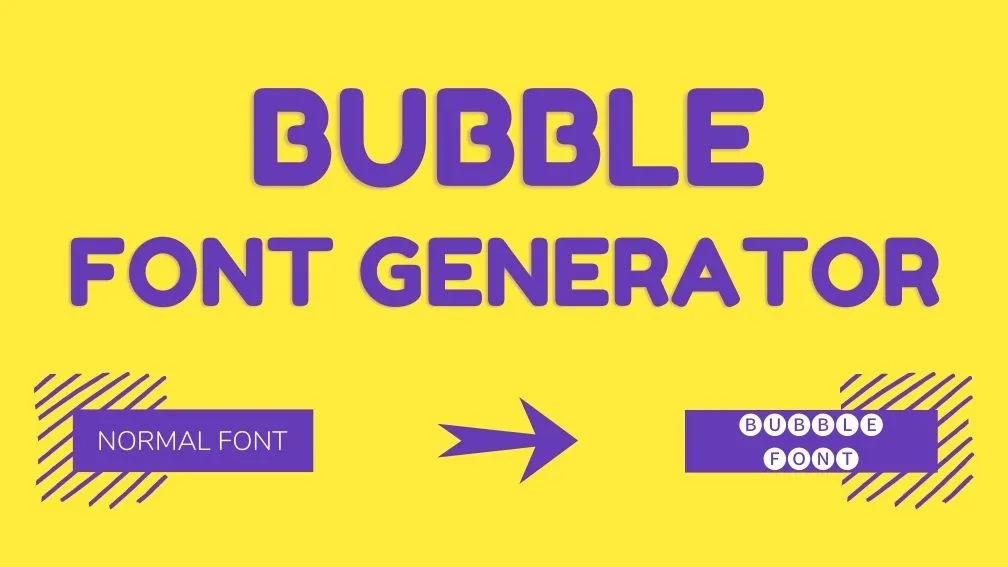 bubble font generator